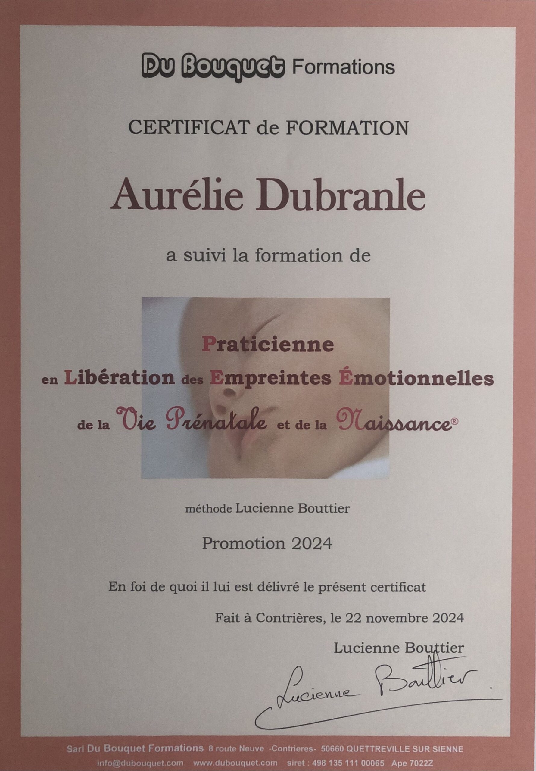 Certif Libération empruntes